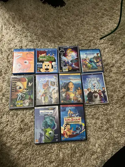 Disney blu ray DVD lot, View more