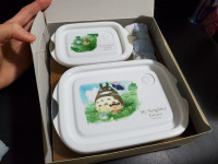 Totoro Plastic Boxes Towel Lunch Snack Boxes Tupperware