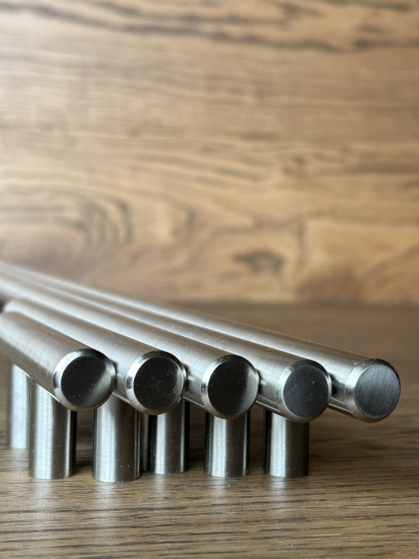 NEW! Brushed Stainless Steel Cabinet Pulls with size options in Hardware, Nails & Screws in Calgary - Image 2
