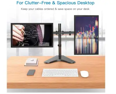 I have a new-like desktop dual monitor stand for sale. It is a free standing monitor arm for 2 scree...