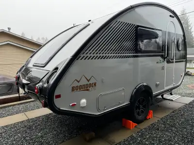 NO DEALERS PLEASE. 2020 NuCamp Tab 400 Boondock Lite in excellent condition. Suited for off grid, 19...