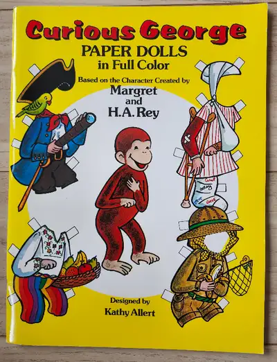 Curious George Paper Dolls in Full Color -UNCUT / Unused, View more