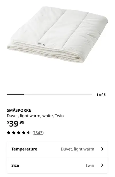 Ikea duvet (twin), View more