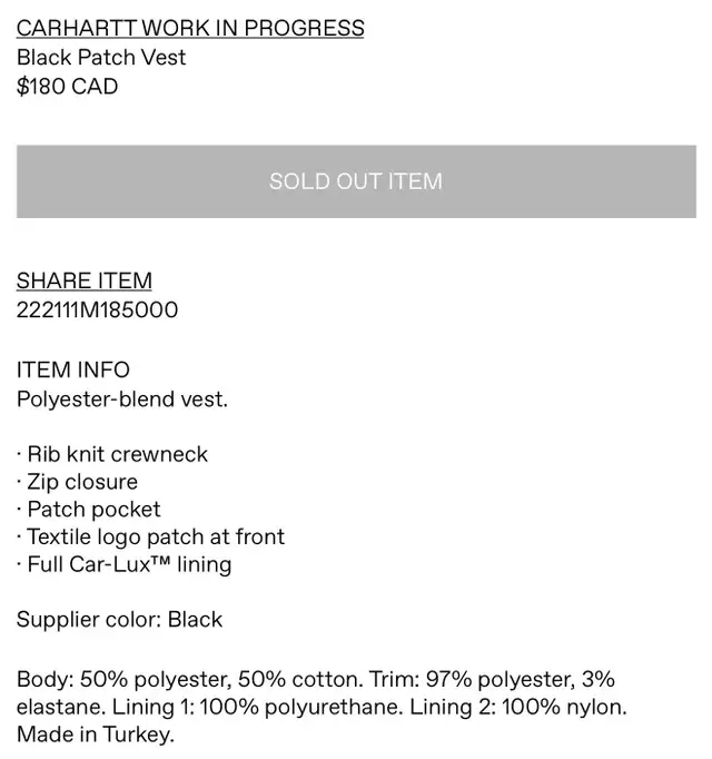 Carhartt men’s vest in Men's in City of Toronto - Image 6