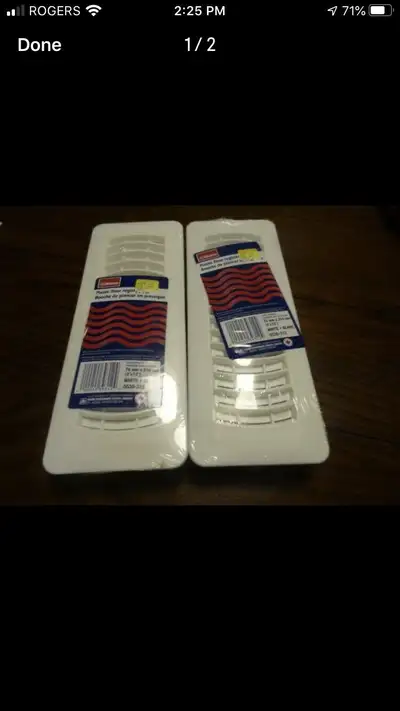 Plastic register covers white, View more