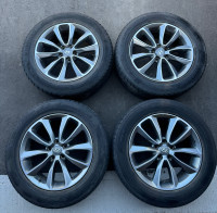 235/60/18 Kumho summer tires on Hyundai Santa FE rims