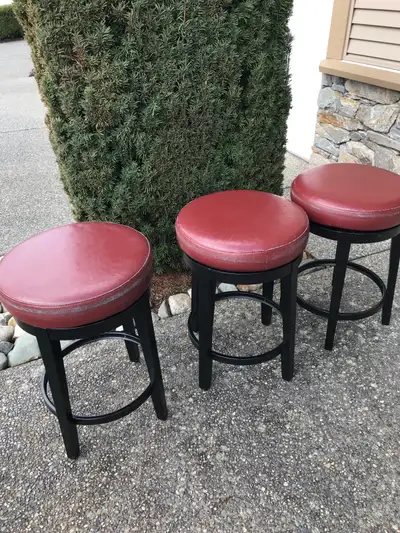Three counter height stools for $40 total. No taxes or tariffs! They are 25 inches high. They could...