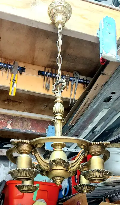 1930's era Chandelier, 4 light, View more