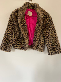 Leopard  faux fur jacket