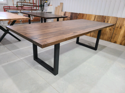 Just built! Reclaimed elm dining table!, View more