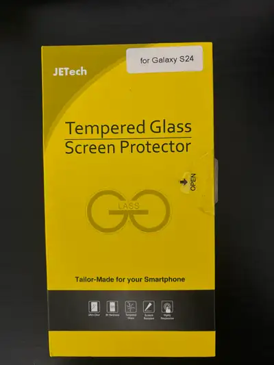Samsung Galaxy S24 Screen Protector Tempered Glass (Brand New), View more