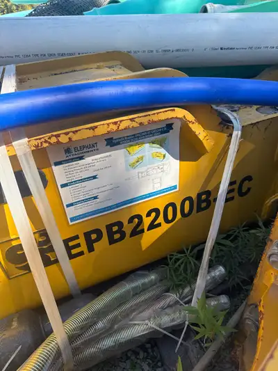 New- This Elephant Attachments EPB2200B-EC hydraulic breaker is a powerful, heavy-duty tool designed...