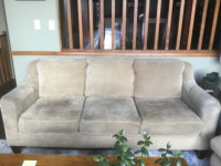 Couch and 2 Leather Recliners