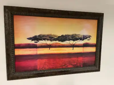 Large Framed Canvas Wall Art – Solid Wood Frame, View more