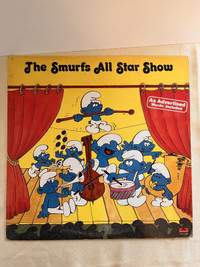 Vintage Record, The Smurfs, ALL STAR SHOW, Children's record