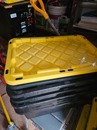 Stackable TOTE Box . Plenty of them . Ideal for storage.