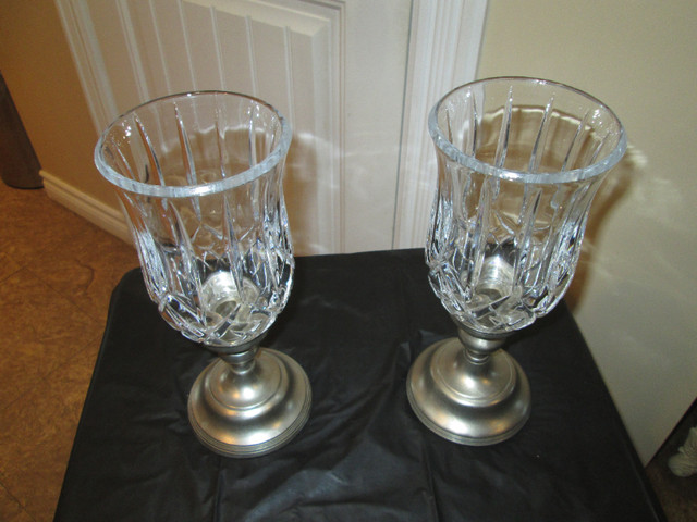 LEAD GLASS CANDLE HOLDERS in Home Décor & Accents in New Glasgow - Image 2