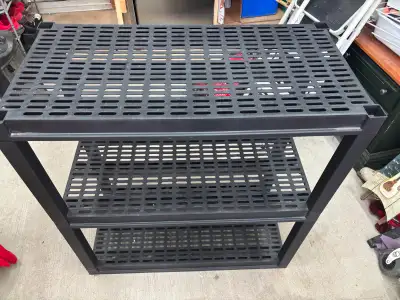 Dimensions: 3’ wide x 18” deep x 38” tall This unit has 3 shelves (see pics)