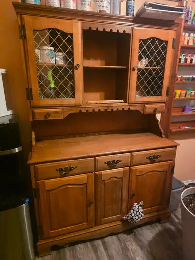 Wooden Hutch and Display Cabinet, View more