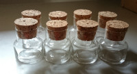 Vintage Blown Glass Apothecary Jars Cork Lid