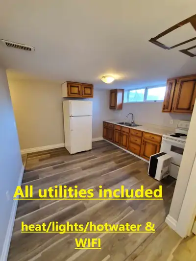 1  bdm unit, quiet building, all utilities included. July 1st