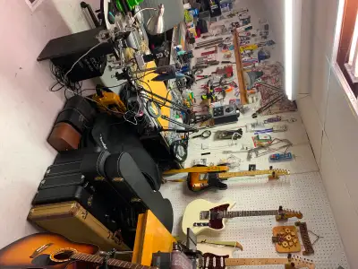 Guitar/Bass setup and repair., View more