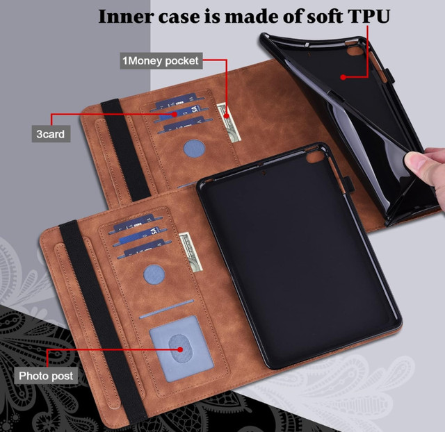 BRAND NEW Brown Leather Tablet Cover Protector Carrying Case in iPad & Tablet Accessories in City of Toronto