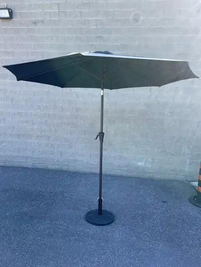 9ft Round Patio Umbrella, Navy Blue Color . ***, View more