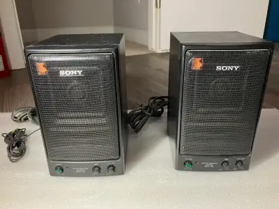 Sony SRS 170 Active Speaker System – Vintage Pair, View more
