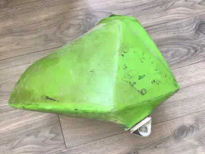1979 Kawasaki KX250 Tank $225 One gouge see finger pic Over 1400 vintage Japanese motorcycle gas tan...