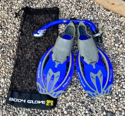 Body Glove Flippers & Snorkel ~ Size Small, View more