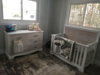 Nest Matisse Crib, Dresser; Mattress