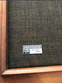 Fisher XP15b 1968 - Reconditioned Speakers 