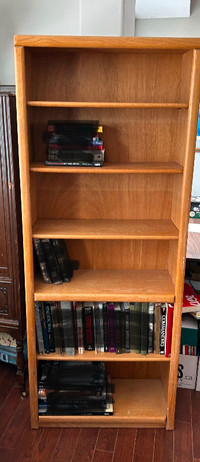 Wood Bookcase (almost 6ft)