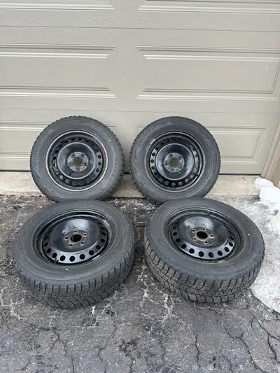 Selling a Set of OEM Ford Steelie 16” Rims on Bridgestone Winter Tires. Tires have good tread left....
