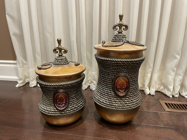 Handcrafted/Handmade Pottery Decor Pots (Set of 2) in Home Décor & Accents in Mississauga / Peel Region