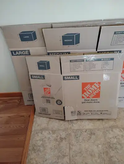 Moving boxes an supplies, View more
