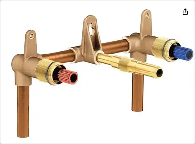 Up for sale is a Moen 9700 M-PACT Wallmount Bathroom Sink Faucet Rough-in Valve, 1/2-Inch CC with Mo...