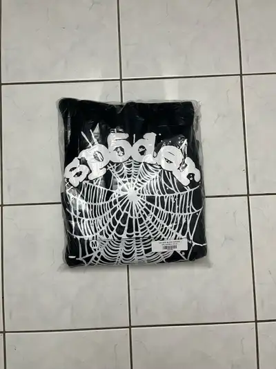 Sp5der OG Web Hoodie Black, View more
