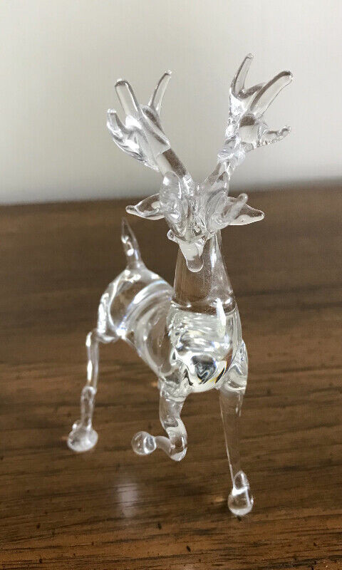 Reindeer Figurines  hand blown Vintage Style in Home Décor & Accents in Vernon - Image 2