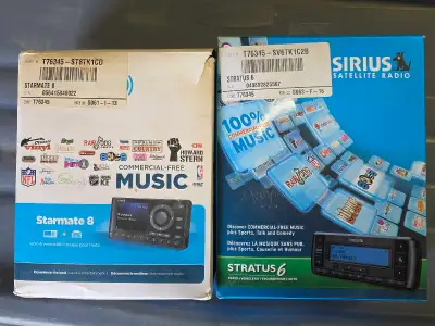 Sirius Satellite radios with car kit, View more