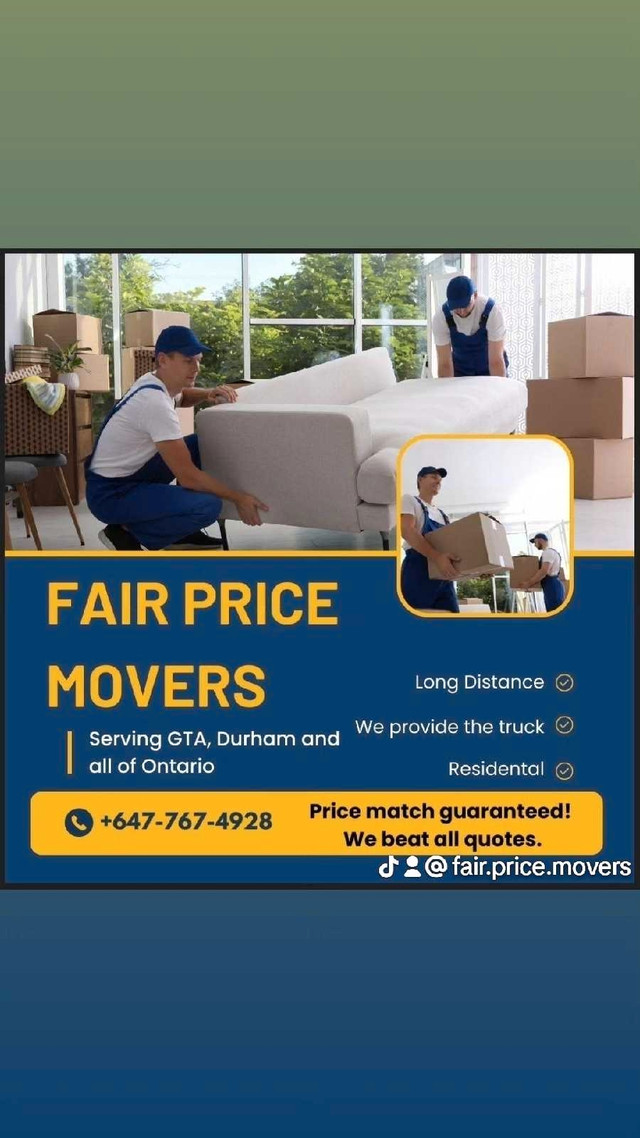 Looking for experience mover on call in General Labour in Oshawa / Durham Region