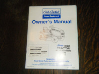 Cub Cadet 2130, 2135 Garden Tractor Owners Manual