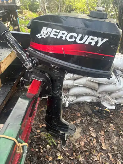 Read full ad 14ft aluminum boat with 5hp mercury No leaks on boat motor runs great! No trailer for b...