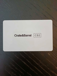 Crate & Barrel Shopping Card 173$