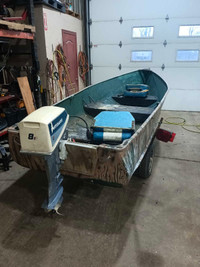 12' Aluminum Boat, Motor and Trailer