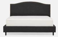 Structube Upholstered Queen Size Bed Frame and Headboard