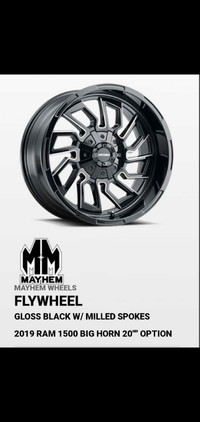 Mayham rims and tires 20 inch with sensors 