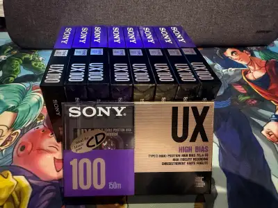 These Sony UX 100 tapes are ideal for high-fidelity systems and car stereo players. All of the tapes...