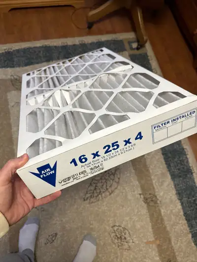 Furnace filters (qty 4)  MERV 11, 16 x 25 x 4. Quantity of 4, View more